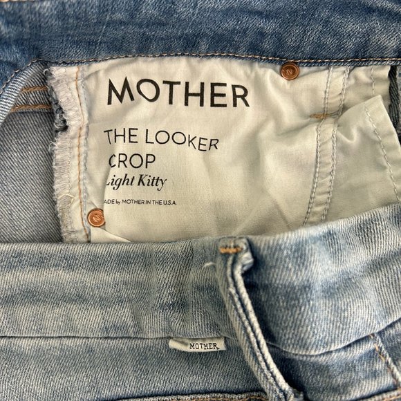MOTHER The Looker Crop in Light Kitty Size 27 - Picture 9 of 11